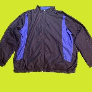 Vintage 1990’s lightweight Starter zip up jacket in blue/blue size XXL